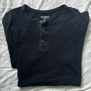 Express Black Long Sleeve Tee